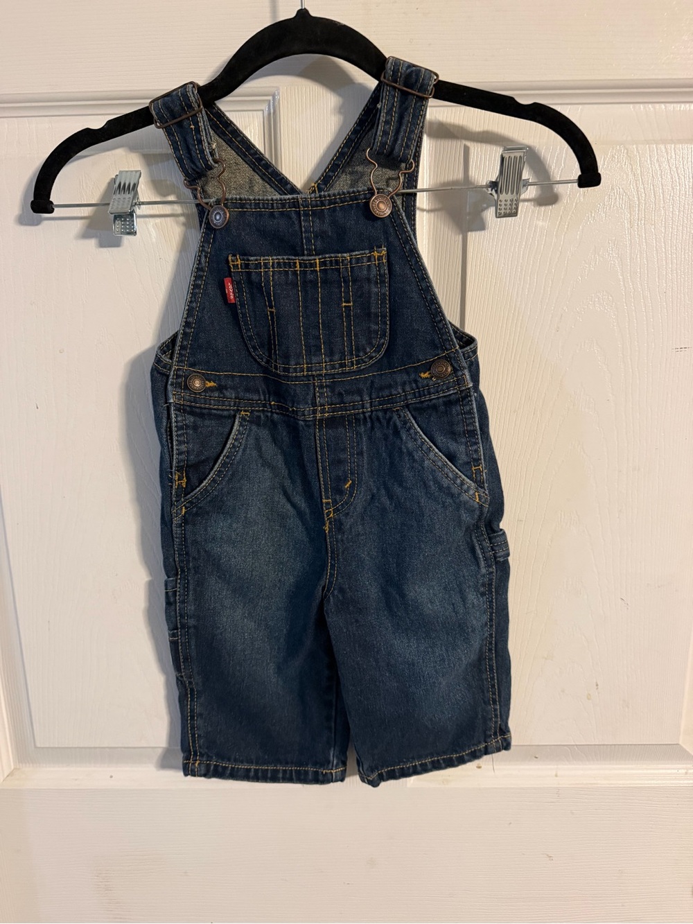 Levi's Dark Blue Kids Denim Overalls